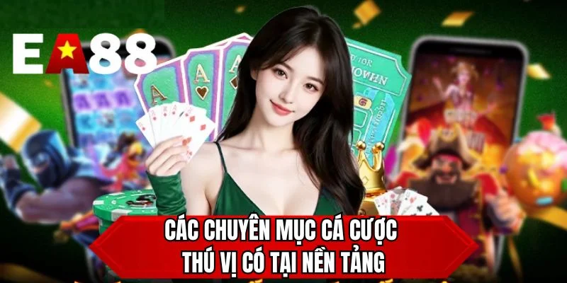 Các chuyên mục cá cược thú vị có tại nền tảng 